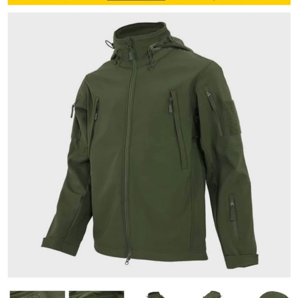 Men's Olive Military Field Jacket